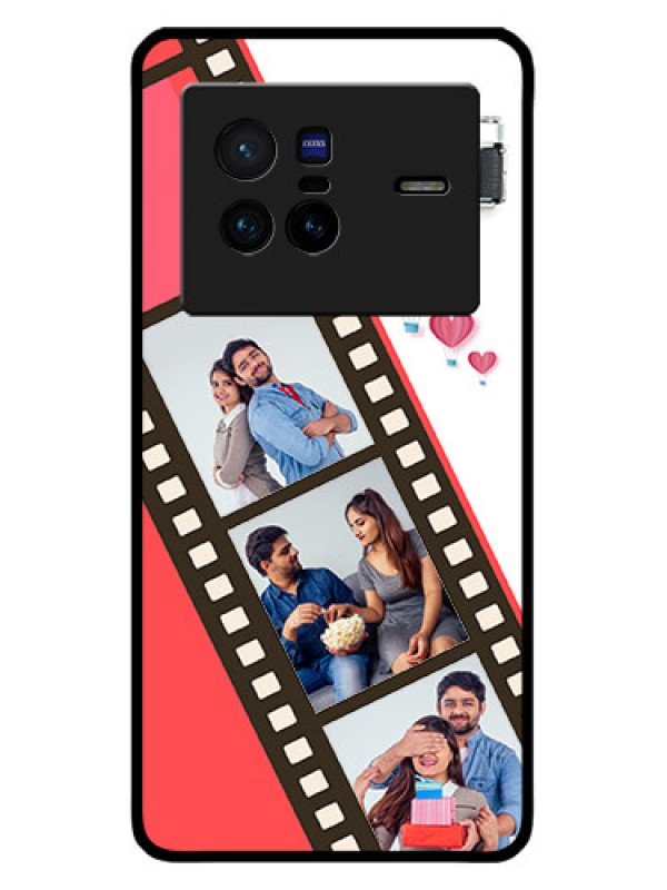 Custom Vivo X80 5G Custom Metal Phone Case3 Image Holder With Film Reel