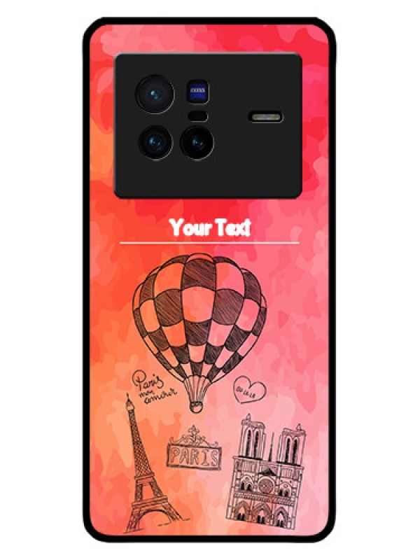 Custom Vivo X80 5G Custom Metal Phone CaseParis Theme Design