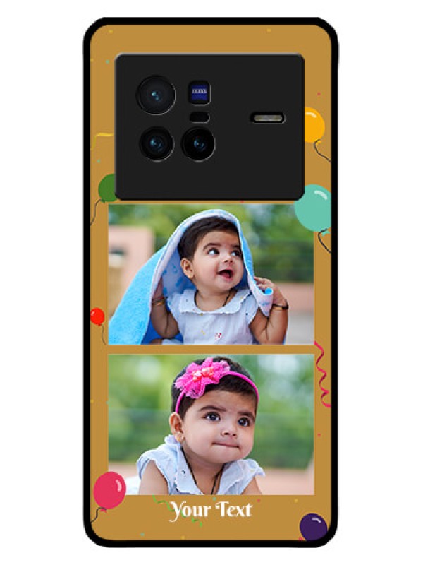 Custom Vivo X80 5G Custom Metal Phone CaseImage Holder With Birthday Celebrations Design