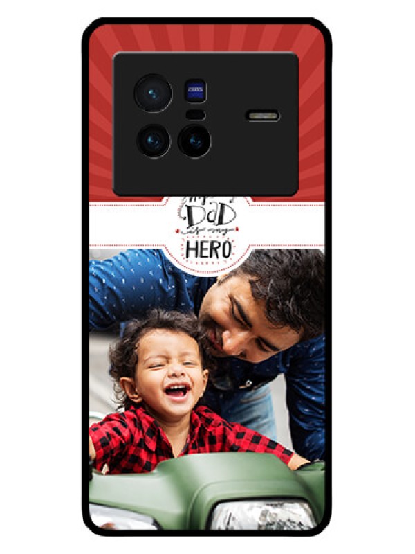 Custom Vivo X80 5G Custom Metal Phone CaseMy Dad Hero Design