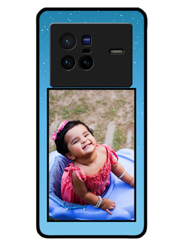 Custom Vivo X80 5G Custom Metal Phone CaseWave Pattern Colorful Design