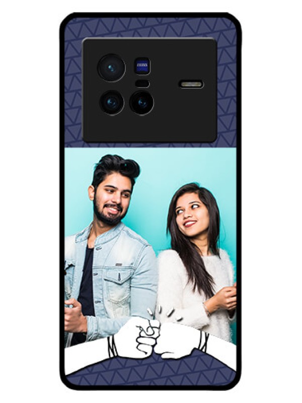 Custom Vivo X80 5G Custom Metal Phone CaseWith Best Friends Design