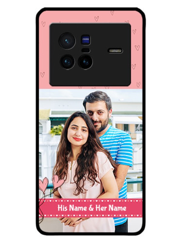 Custom Vivo X80 5G Custom Metal Phone CaseLove Design Peach Color