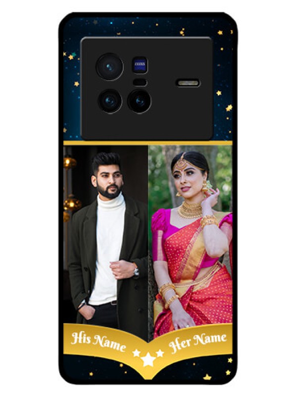 Custom Vivo X80 5G Custom Metal Phone CaseGalaxy Stars Backdrop Design