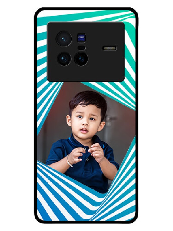 Custom Vivo X80 5G Custom Metal Phone CaseAbstract Spiral Design