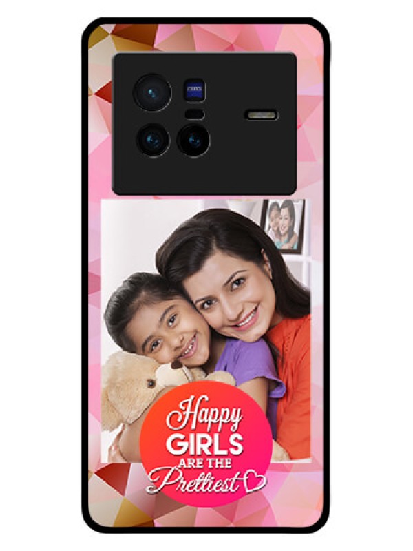 Custom Vivo X80 5G Custom Metal Phone CaseAbstract Triangle Design