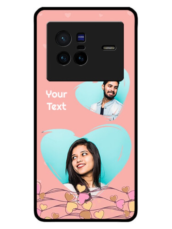 Custom Vivo X80 5G Custom Metal Phone CaseLove Doodle Design