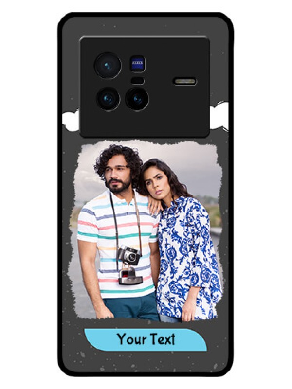 Custom Vivo X80 5G Custom Metal Phone CaseSplashes With Love Doodles Design