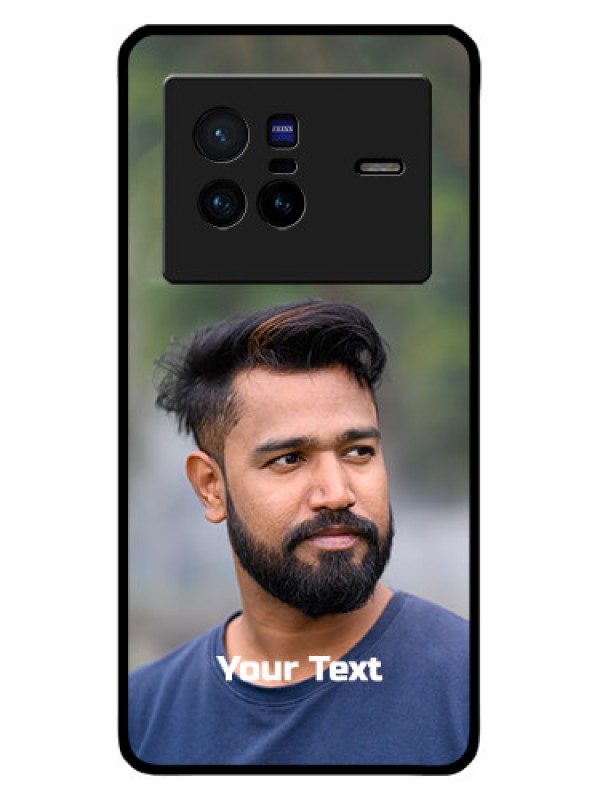 Custom Vivo X80 5G Custom Metal Phone CasePhoto With Text Design
