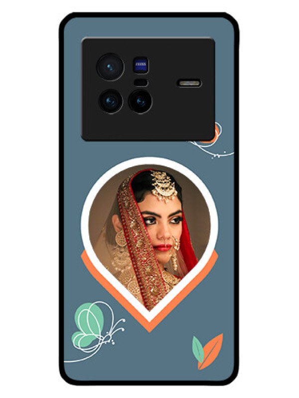 Custom Vivo X80 5G Custom Metal Phone CaseDroplet Butterflies Design