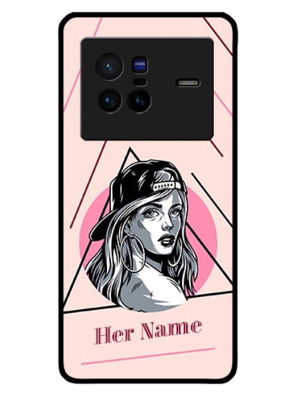 Custom Vivo X80 5G Custom Metal Phone CaseRockstar Girl Design