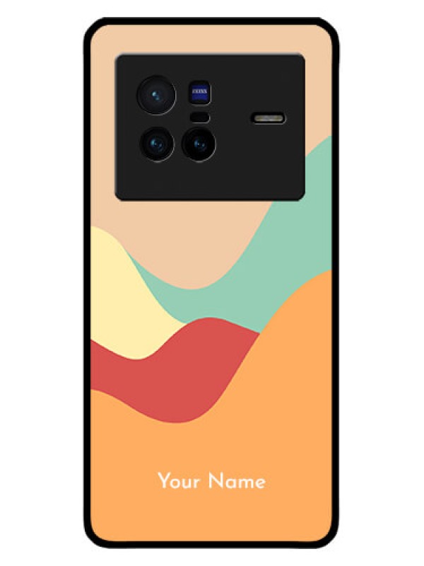 Custom Vivo X80 5G Custom Metal Phone CaseOcean Waves Multi - Colour Design