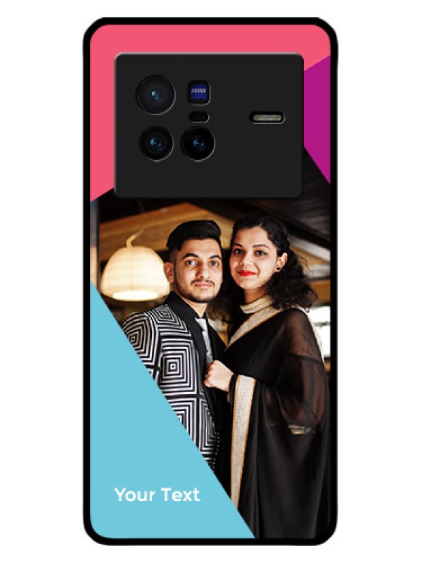 Custom Vivo X80 5G Custom Metal Phone CaseStacked Triple Colour Design