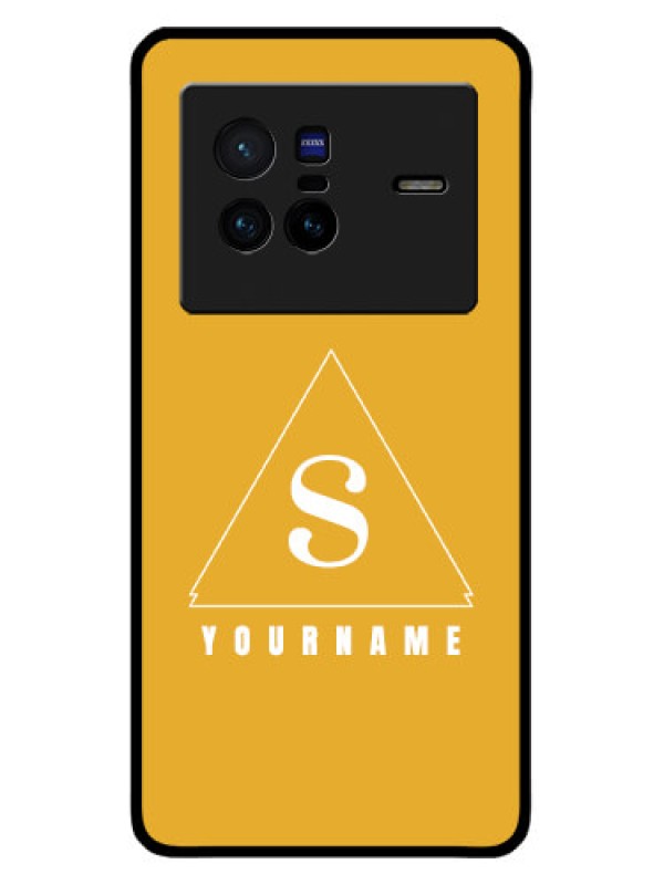Custom Vivo X80 5G Custom Metal Phone CaseSimple Triangle Design