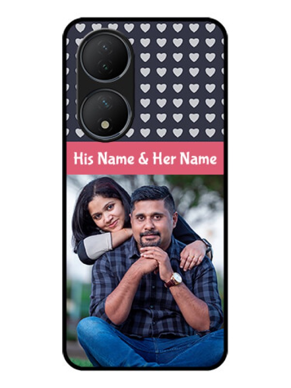 Custom Vivo Y100 Custom Metal Phone Case - Love Symbols Design