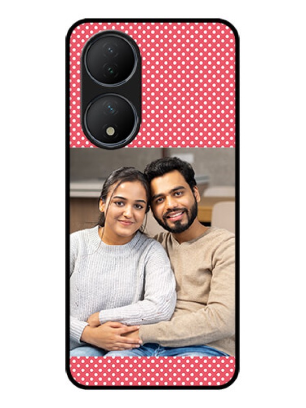 Custom Vivo Y100 Custom Metal Phone Case - White Dotted Design