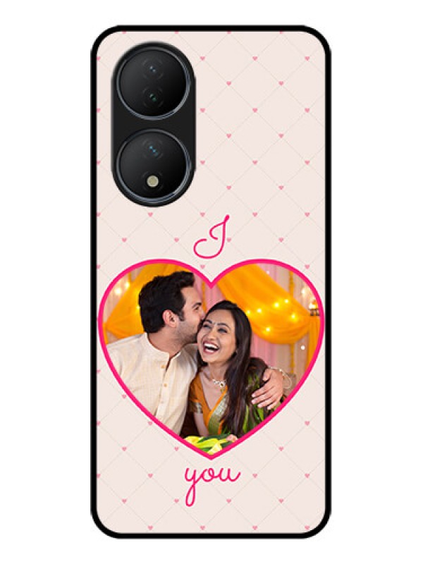 Custom Vivo Y100 Custom Metal Phone Case - Heart Shape Design