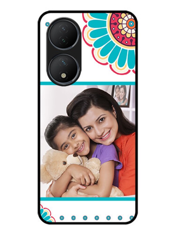 Custom Vivo Y100 Custom Metal Phone Case - Flower Design