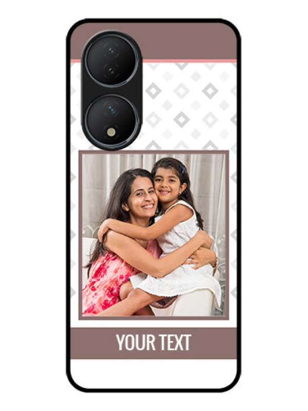 Custom Vivo Y100 Custom Metal Phone Case - Simple Diamond Design