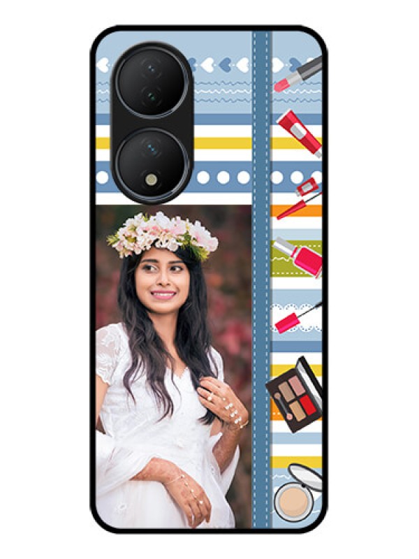 Custom Vivo Y100 Custom Metal Phone Case - Makeup Icons Design