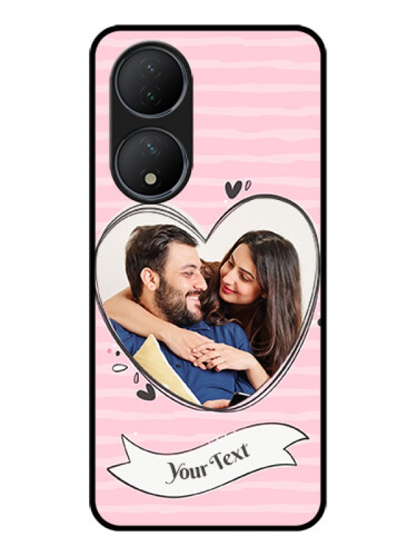 Custom Vivo Y100 Custom Metal Phone Case - Vintage Heart Design