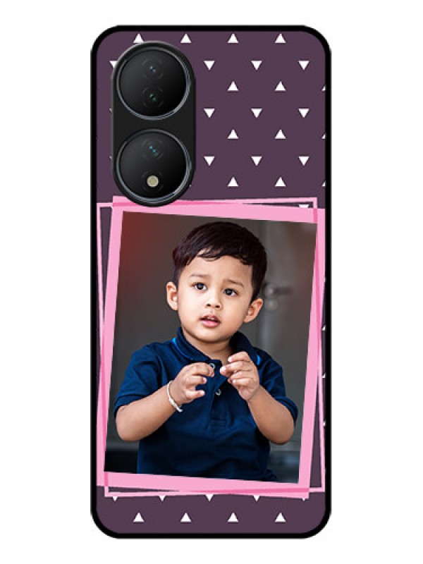 Custom Vivo Y100 Custom Metal Phone Case - Triangle Pattern Dotted Design