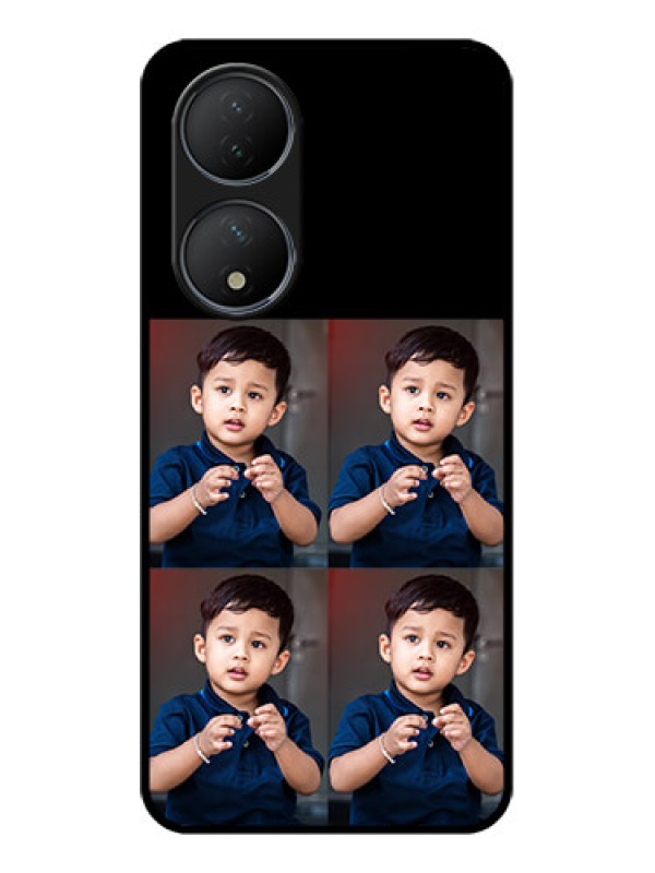 Custom Vivo Y100 Custom Metal Phone Case - 4 Image Holder Design