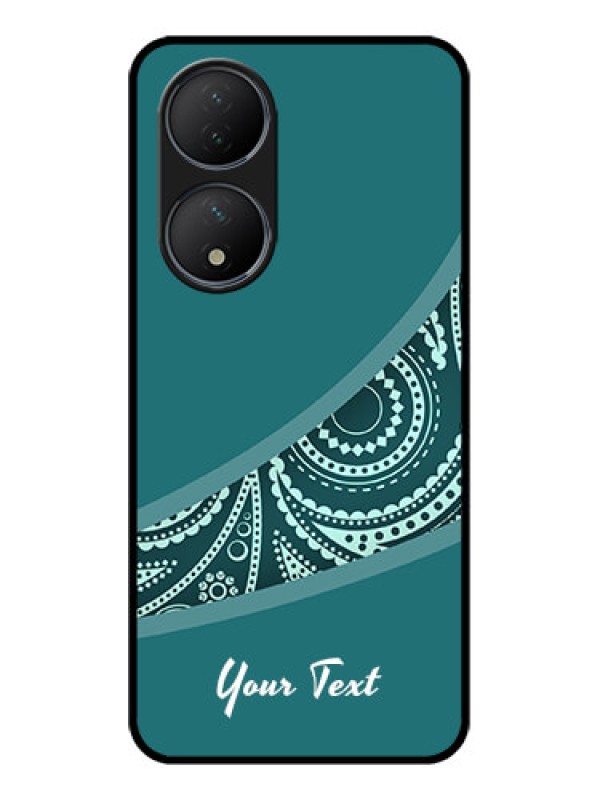 Custom Vivo Y100 Custom Metal Phone Case - Semi Visible Floral Design