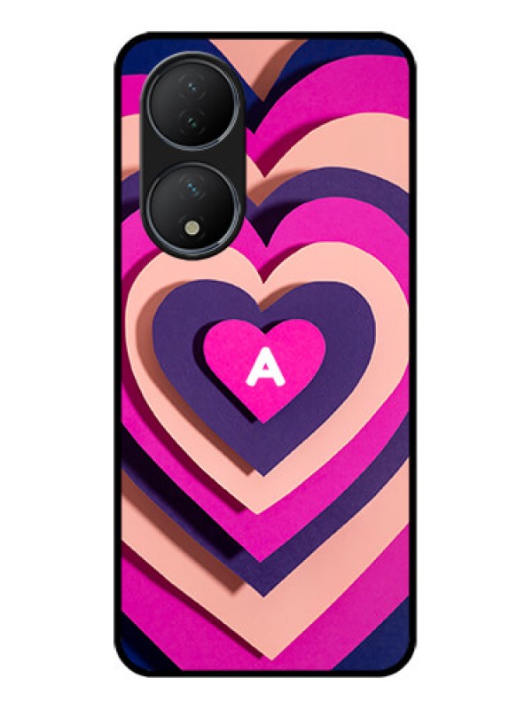 Custom Vivo Y100 Custom Metal Phone Case - Cute Heart Pattern Design