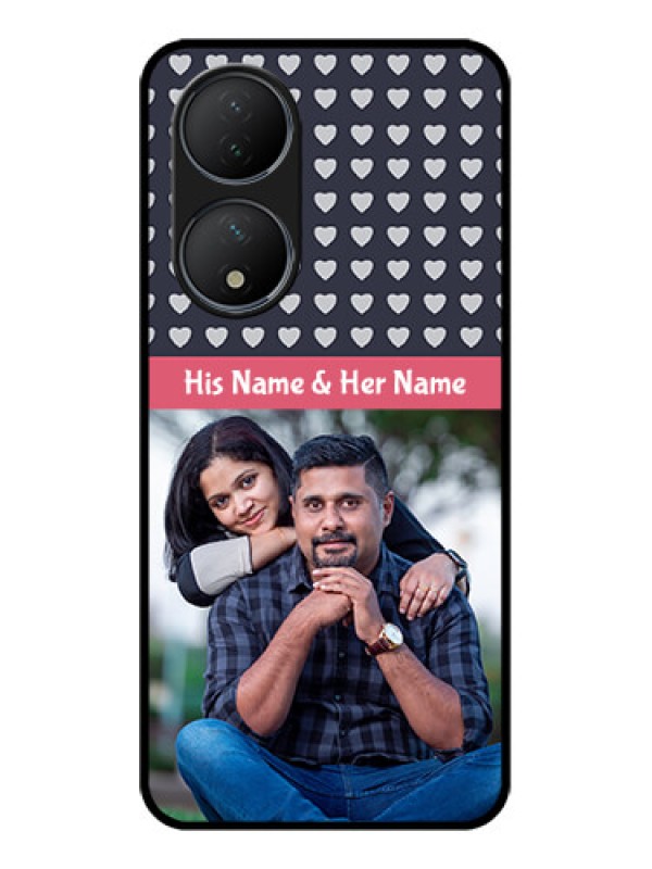 Custom Vivo Y100A Custom Metal Phone Case - Love Symbols Design