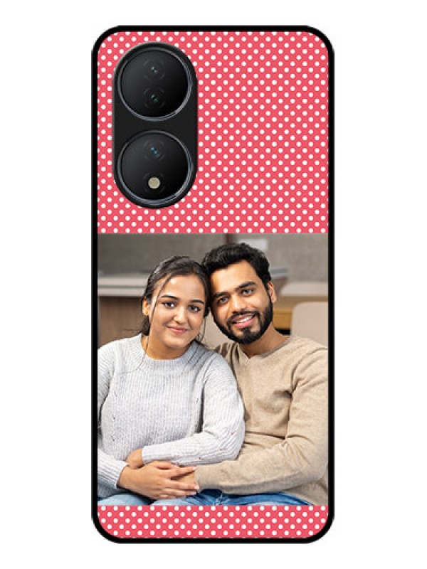 Custom Vivo Y100A Custom Metal Phone Case - White Dotted Design