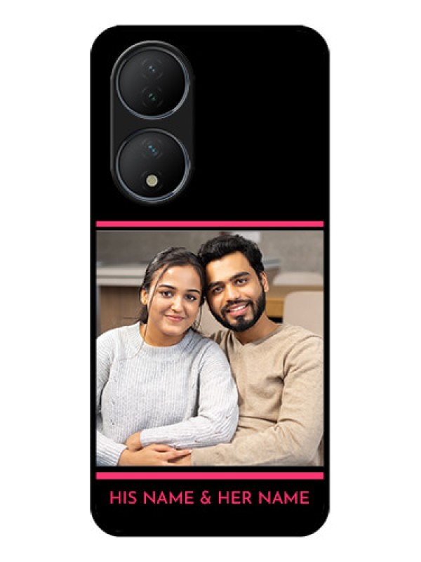 Custom Vivo Y100A Custom Metal Phone Case - With Add Text Design