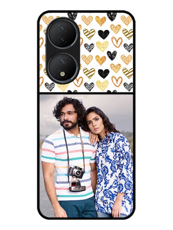 Custom Vivo Y100A Custom Metal Phone Case - Love Symbol Design