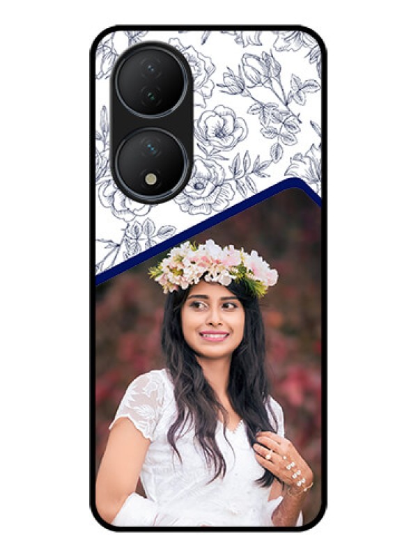 Custom Vivo Y100A Custom Metal Phone Case - Classy Floral Design