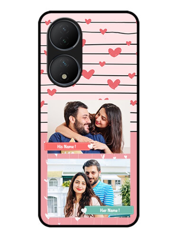 Custom Vivo Y100A Custom Metal Phone Case - Photo With Heart Design