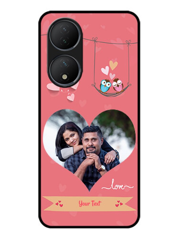 Custom Vivo Y100A Custom Metal Phone Case - Peach Color Love Design