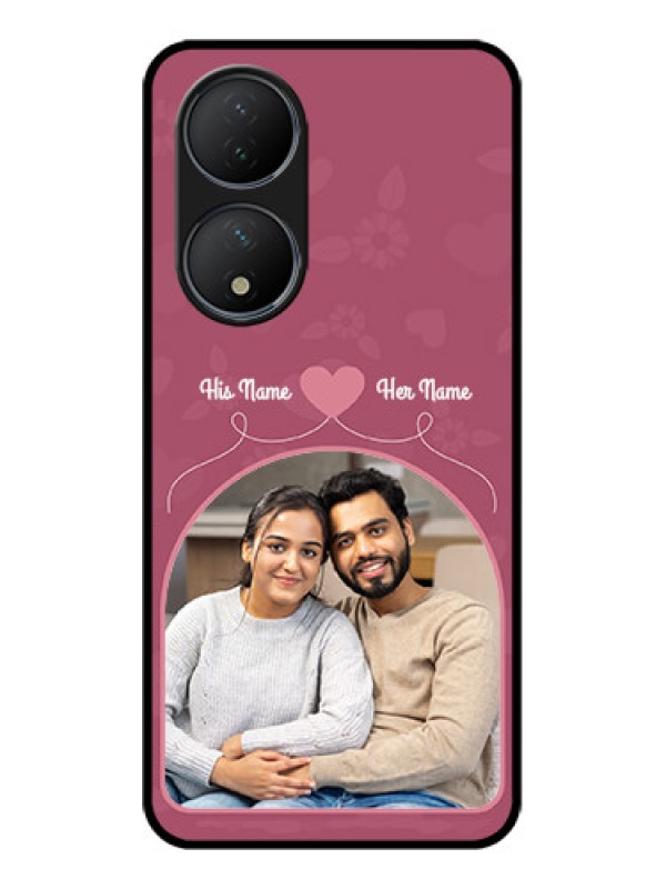 Custom Vivo Y100A Custom Metal Phone Case - Love Floral Design