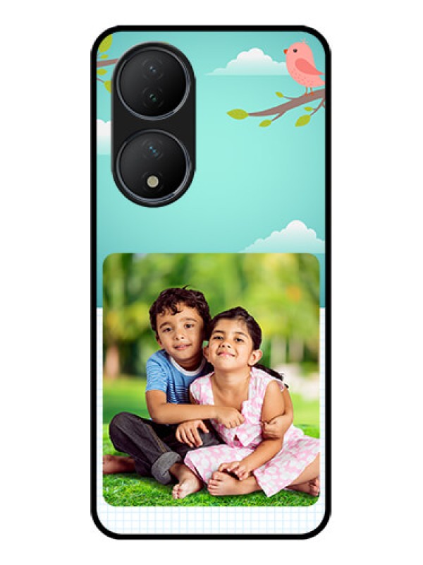 Custom Vivo Y100A Custom Metal Phone Case - Doodle Love Design