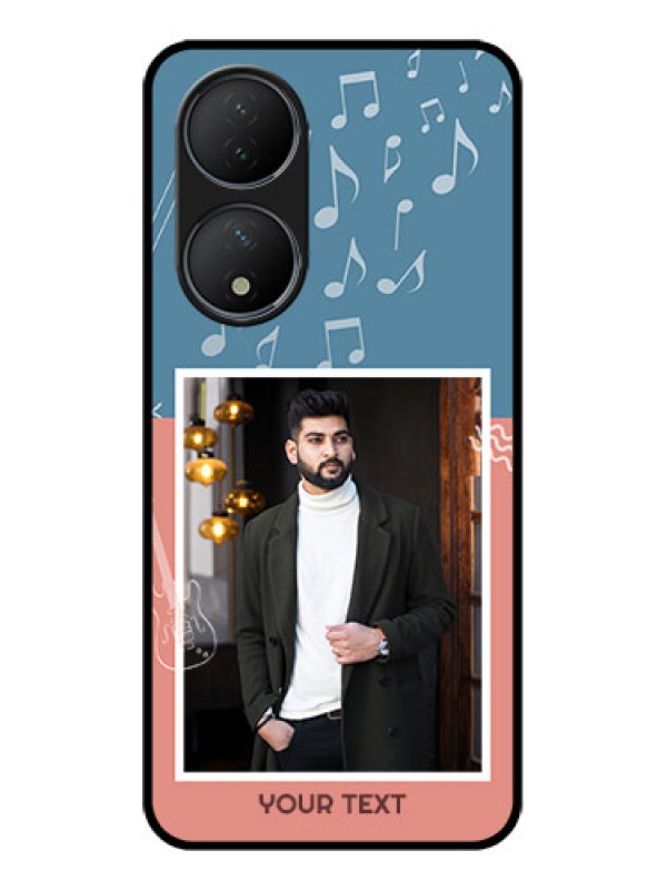 Custom Vivo Y100A Custom Metal Phone Case - With Color Musical Note Design