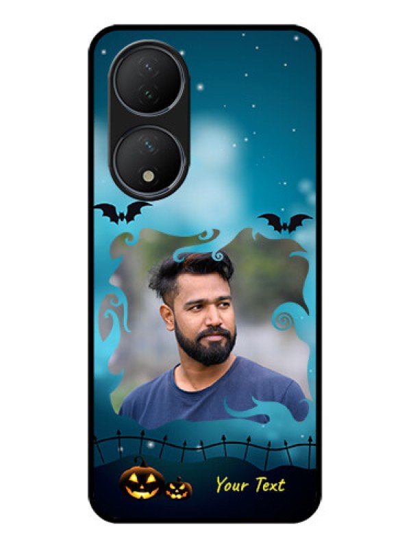 Custom Vivo Y100A Custom Metal Phone Case - Halloween Frame Design