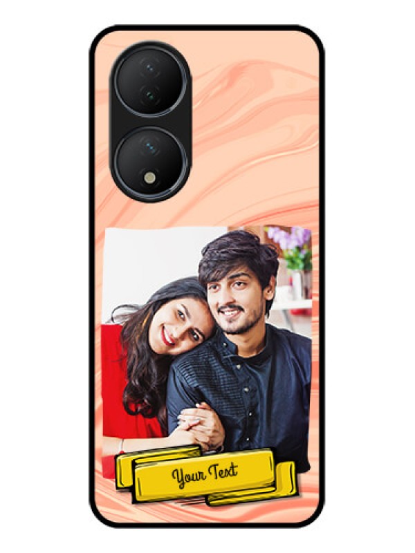 Custom Vivo Y100A Custom Metal Phone Case - Marble Texture Design