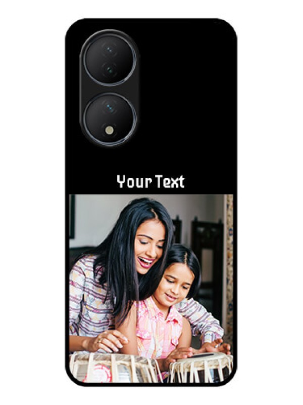 Custom Vivo Y100A Custom Metal Phone Case - Photo With Name Design