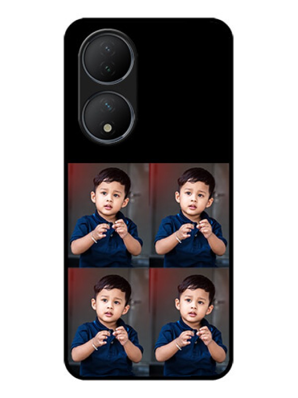 Custom Vivo Y100A Custom Metal Phone Case - 4 Image Holder Design