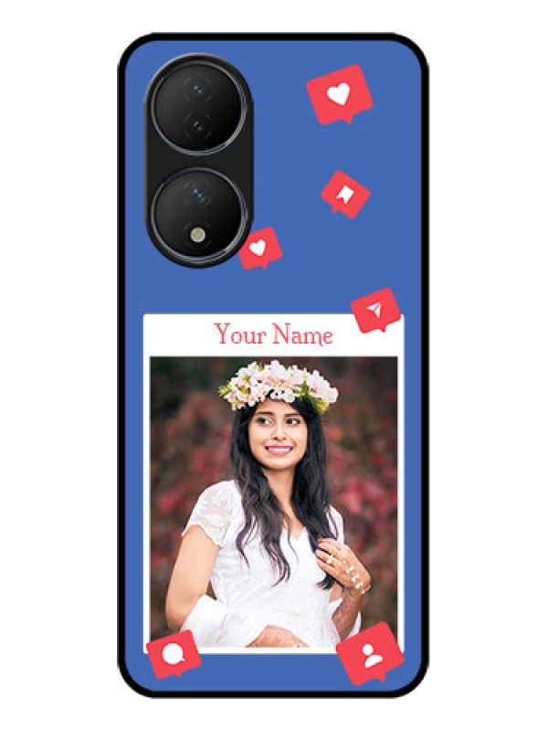 Custom Vivo Y100A Custom Metal Phone Case - Like Share And Comment Design