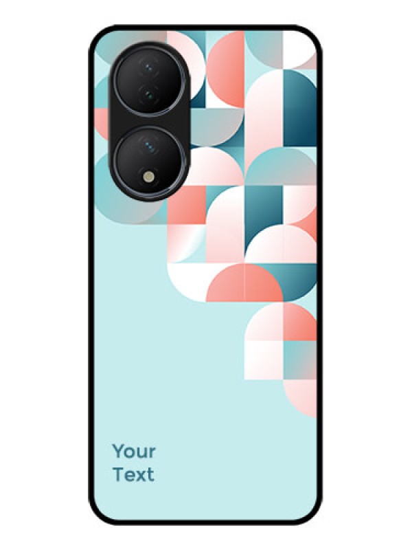 Custom Vivo Y100A Custom Metal Phone Case - Stylish Semi - Circle Pattern Design