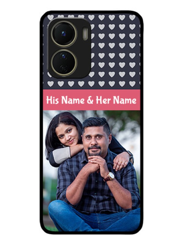 Custom Vivo Y16 Custom Metal Phone Case - Love Symbols Design