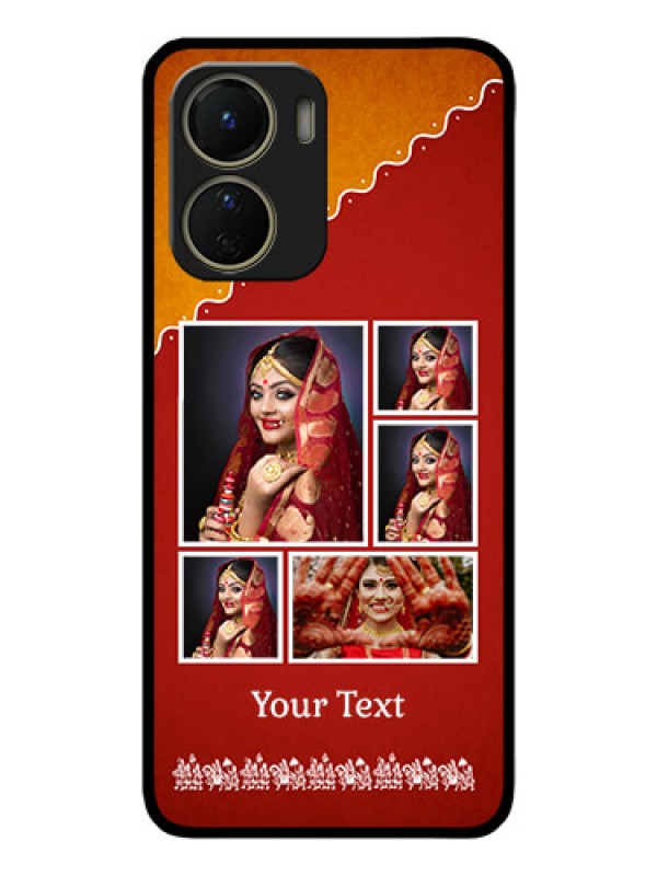 Custom Vivo Y16 Custom Metal Phone Case - Wedding Pic Upload Design