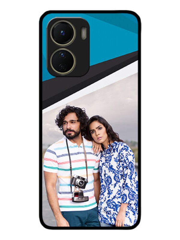 Custom Vivo Y16 Custom Metal Phone Case - Simple Pattern Photo Upload Design