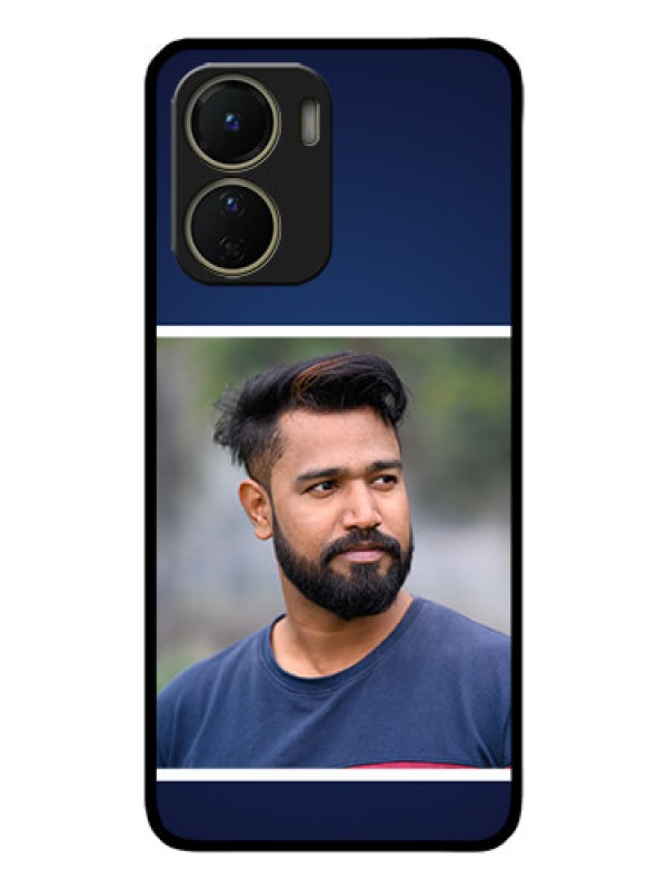 Custom Vivo Y16 Custom Metal Phone Case - Simple Royal Blue Design