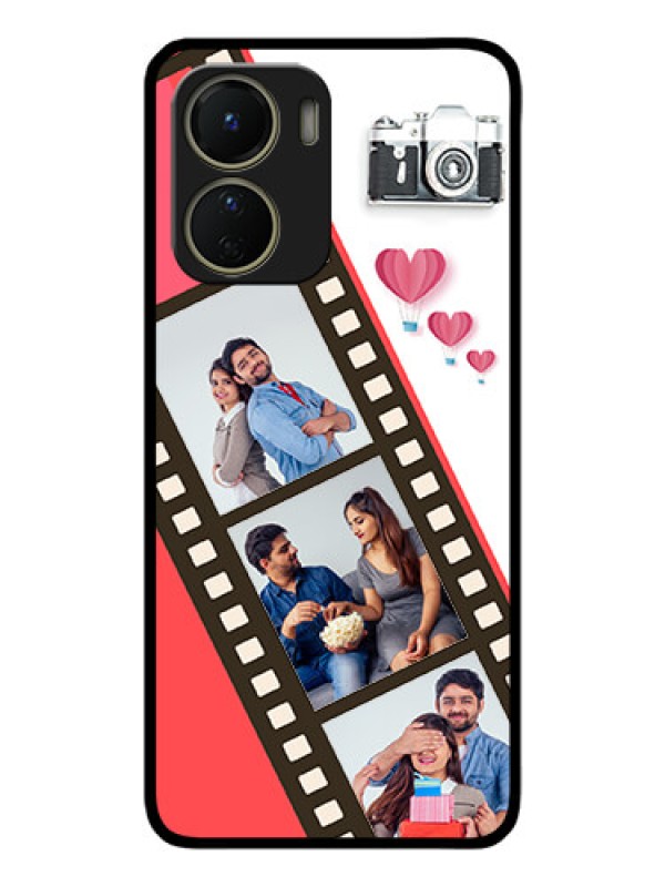 Custom Vivo Y16 Custom Metal Phone Case - 3 Image Holder With Film Reel
